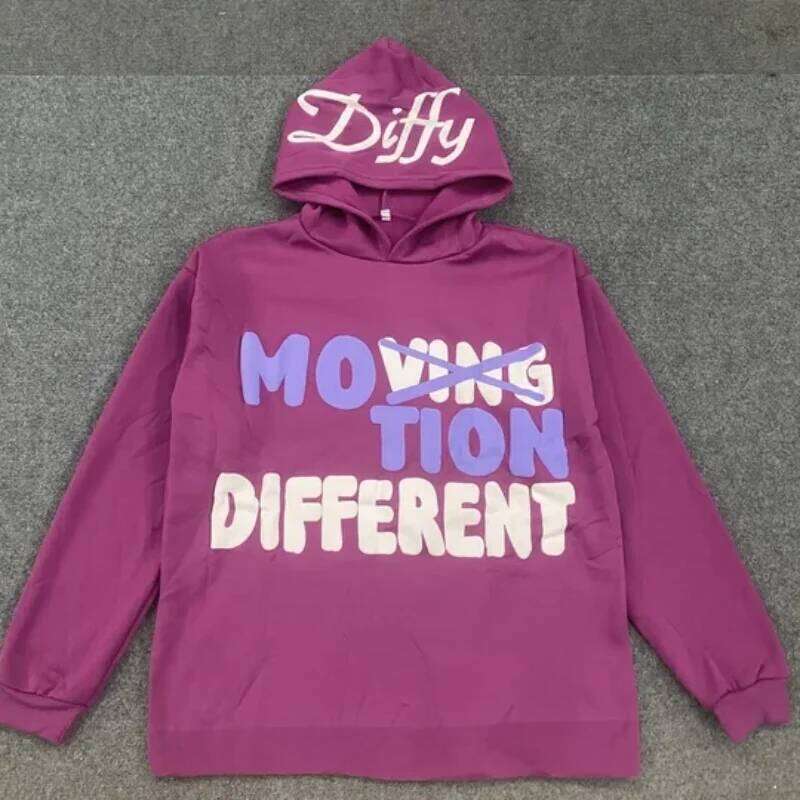 American Loose Casual Pullover Sports Hoodie Fashionable Street Hip-Hop Letter Printed Long Sleeved Top Men's Women's Clothing Z260315