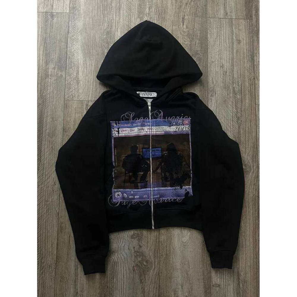 2025 Autumn/Winter Retro Loose Street Style Hoodie European and American New Dark Personality Ins Z260315