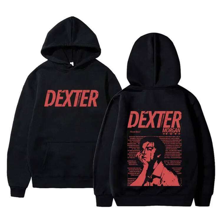 Retro TV game Dexter Morgan men's fashionable high-quality casual Harajuku hoodie Z260314