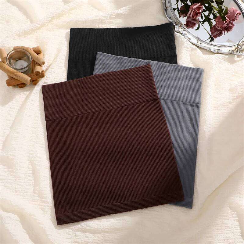 Women's High Waist Ribbed Striped Mini Tight Night Club Party Pencil Casual Short Skirt Sexy Solid Color Bodycon New Z260314