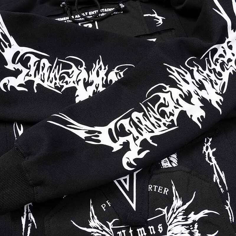 2025 Fall/Winter VT Pentagram Logo Patched Women Hooded Sweatshirts Oversized Men Casual Hoodie Pullover Z260314