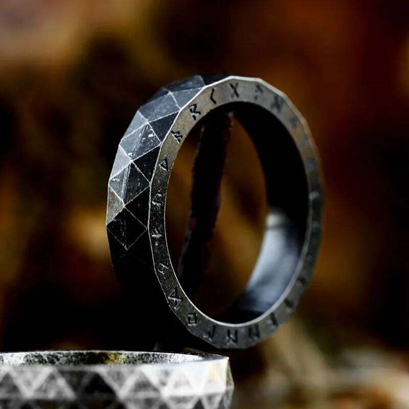 Factory Price Fashion Retro Nordic Rune Ring for Men Women Punk S925 Sterling Silver Simple Couple Rings Amulet Jewelry Gift H260312