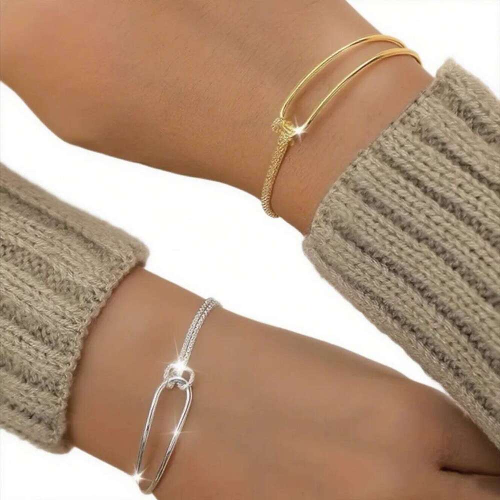 New S925 Silver Plated Bracelet Soft Chain Winding Design Fashion Simple Jewelry Women's Party Wedding Luxury Accessories Gift Z260313