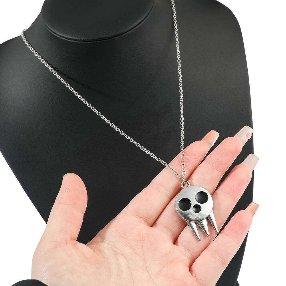 Comics SOUL EATER Death Kid the Same Skull Horror Style Souvenir Props Jewelry Necklace Gift for Fans H260312