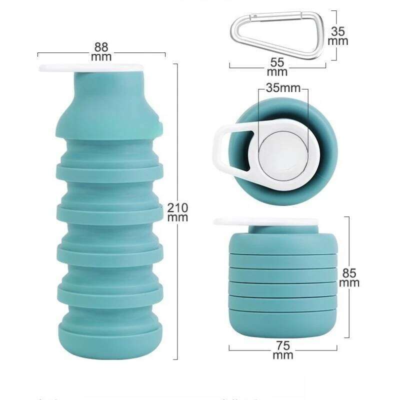 Silicone Collapsible Outdoor Travel Sports Water Bottle Z260313
