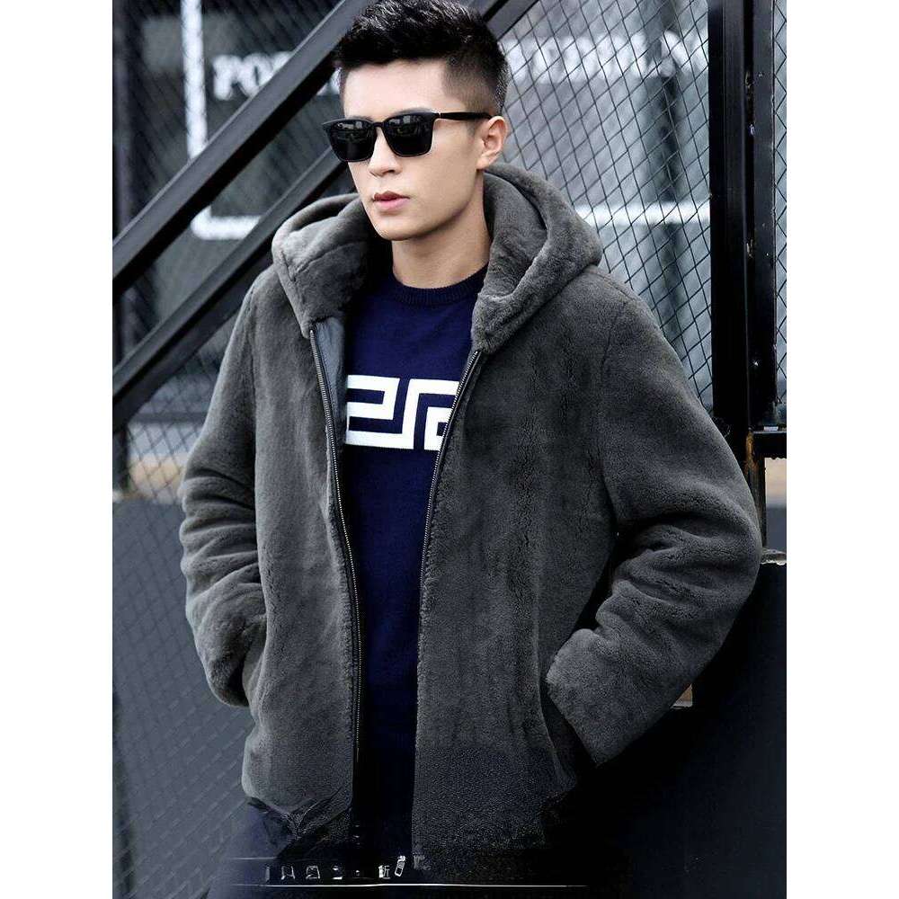 Luxury Brand Jackets Zipper Hooded Winter Men's Clothing Long Sleeve Faux Fur Coat Warm Casual Loose Outerwear JJ996 Z260313