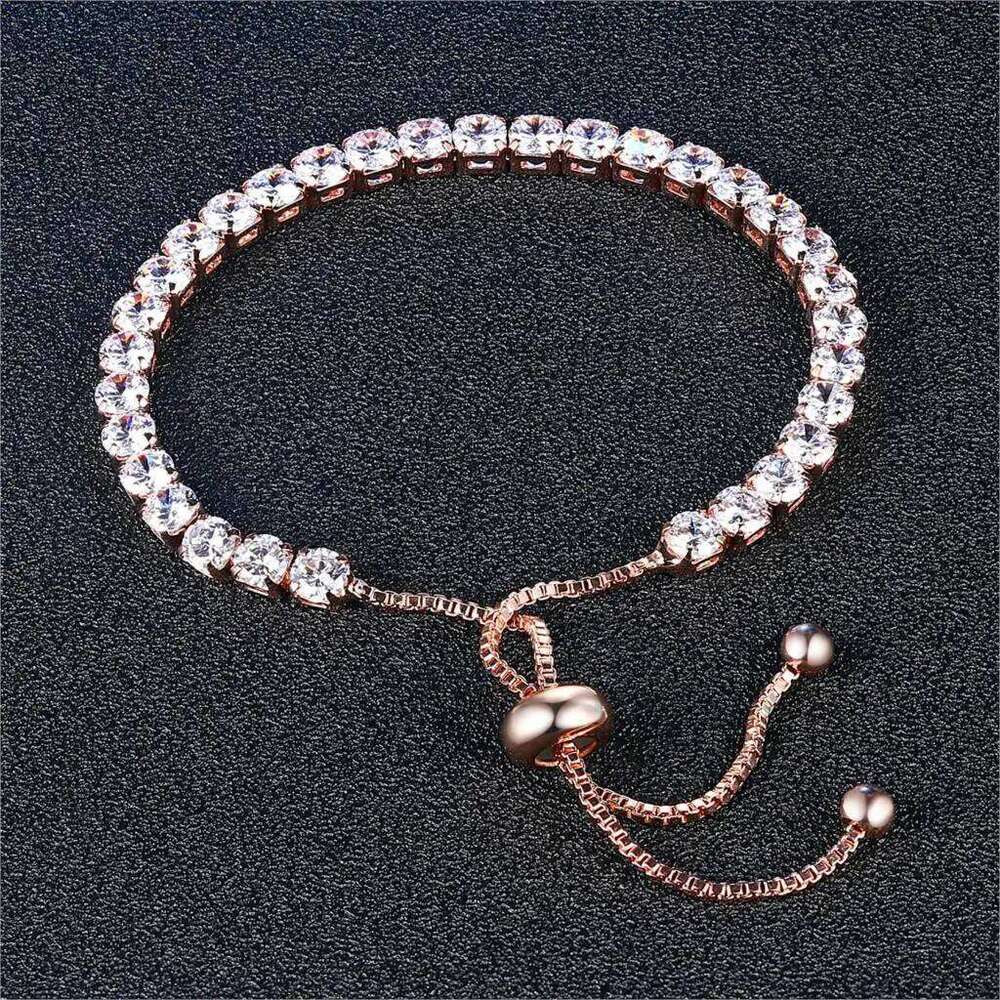 Colorful Birthstone Tennis for Women Adjustable Multicolor CZ Crystal Wedding Birthday Gifts Bracelet on Hand Jewelry Z260313