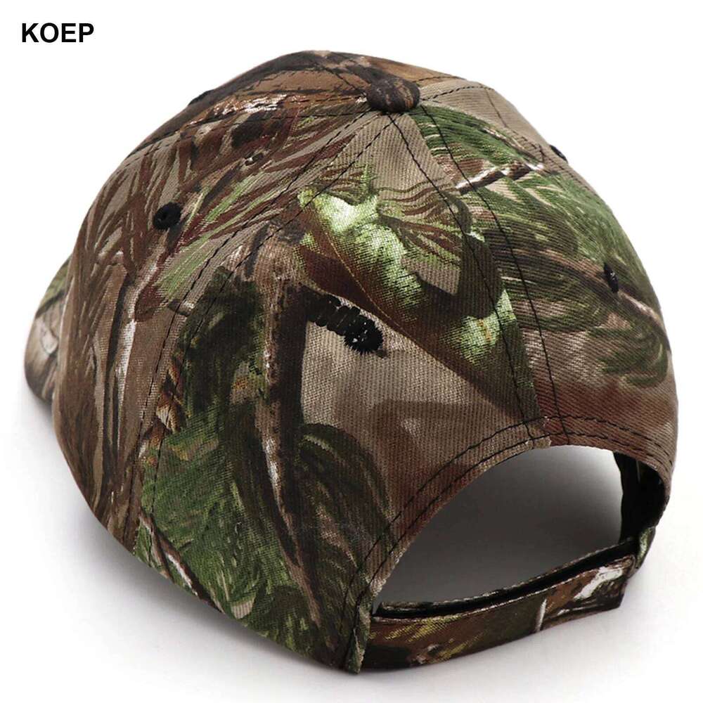 KOEP Green Tree Camo Adjustable Baseball Cap Outdoor Fishing Caps Biomimetic Camouflage Hat Designed Specifically For Hunting Z260314
