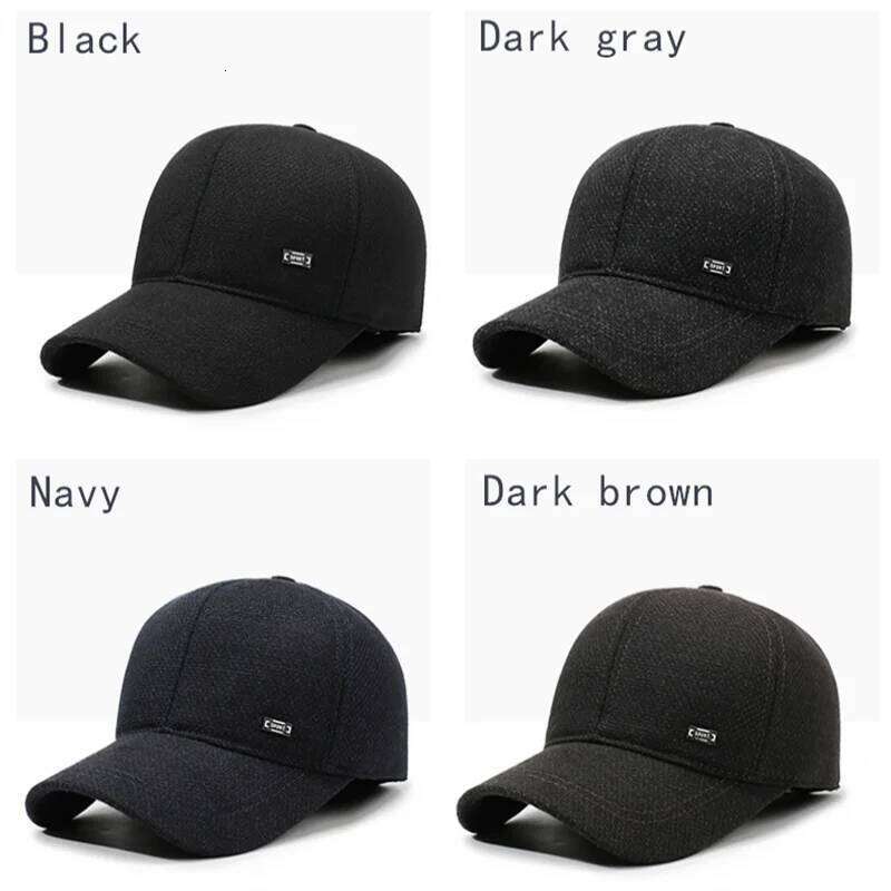 NORTHWOOD Winter Baseball with Ear Flaps Cotton Snapbacks Unisex Thermal Windproof Dad Cap Outdoor Trucker Hat for Men Women Z260314