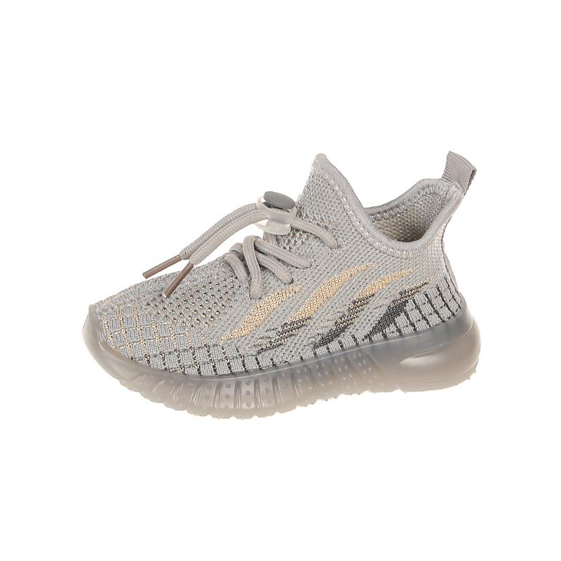 Kids Sneakers Boys Breathable Running Shoes Knitting Girls Teens Mesh Walkfashion Sports Child Toddler Fashion Design Trainers Sizes 21 - 32 W01106