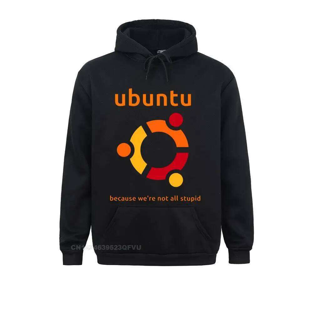 Men's Hoodie Ubuntu Linux Satire Geek Humor Novelty Cotton Sweater Crewneck Clothes Adult Oversized Z260314