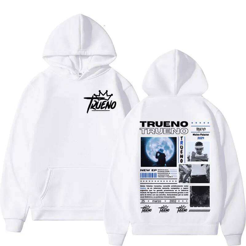 Rapper Trueno Album Cover Hoodie Male Harajuku Hip Hop Punk Rock Hoodies Men Women High Quality Fashion Casual Fleece Sweatshirt Z260314