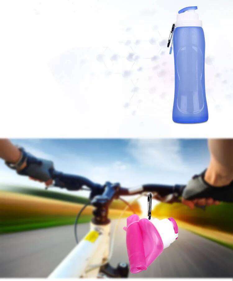 320-500ML Foldable Silicone Soft Flask Water Bottle Outdoors Camping Traveling Sport Running Jogging Hydration Bladder Pack Vest Z260314