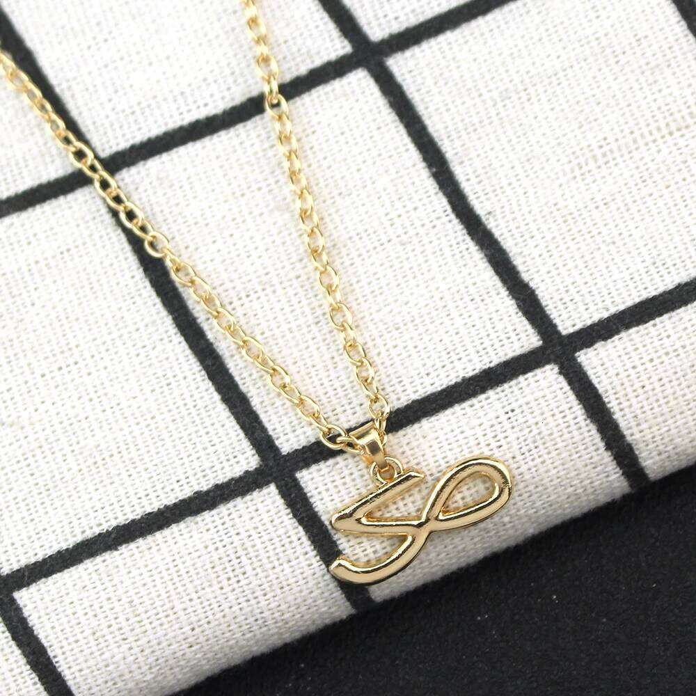 Korean Wave New Jeon Jung Kook Design Letter Necklace Trend Personalized Men's and Women's Jewelry Fans Couple Gifts H260312