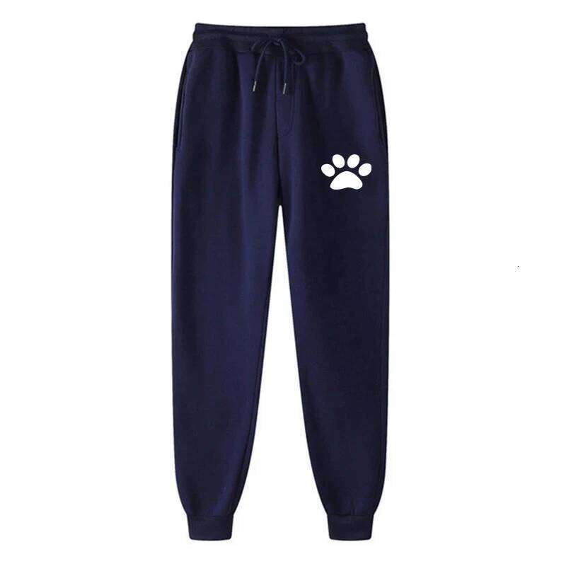 Men's Fleece Trousers Solid Color Casual Sports Joggers Workout Track Pants Fitness Streetwear Male Baggy Sweatpants Z260315