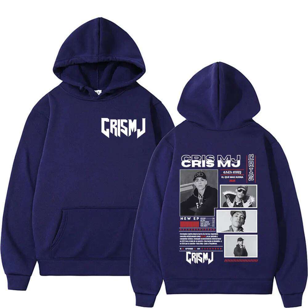 Rapper CRIS MJ Album Tour 2025 Graphic Hoodies Women Men Clothing Harajuku Retro Hoodie Long Sleeve Oversized Comfort Sweatshirt Z260314