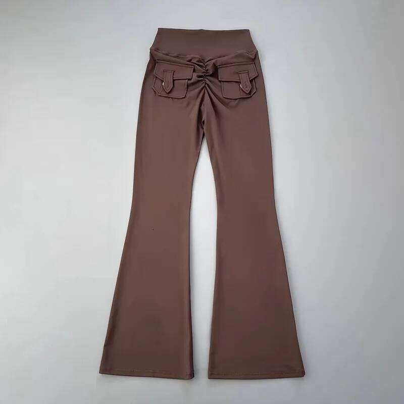 New pocket micro horn for hip lifting fitness dance quick drying exercise training yoga pants