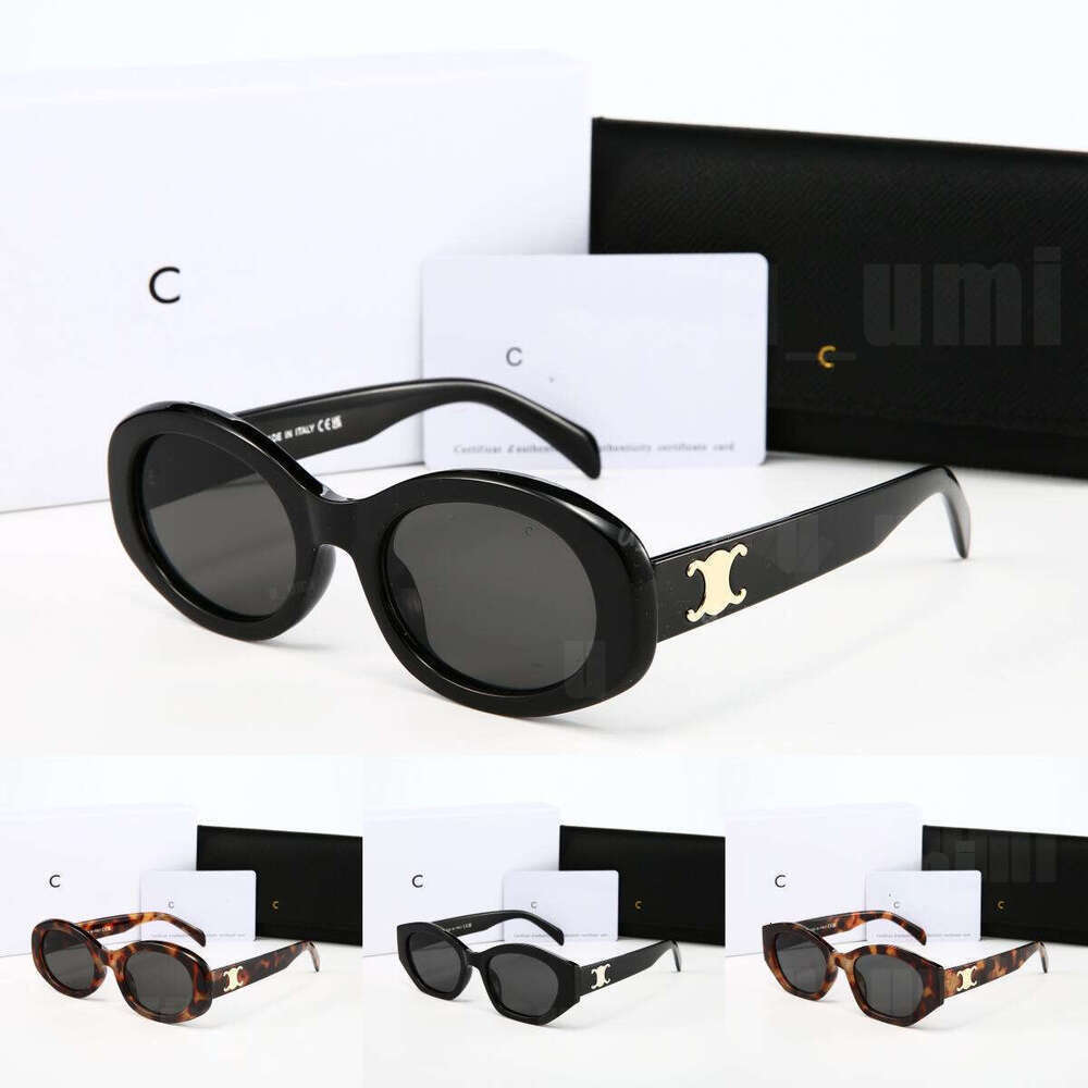 Designer Sunglasses Oval Cat Eye Design UV400 Protection Lightweight Comfort Luxury Sunglasses Acetate Tortoise Shell Frame Dark Gray Brown Gradient Lens Glasses