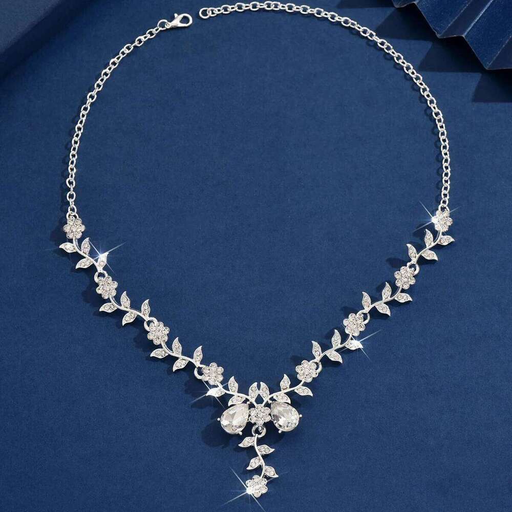 1PC Women's Fashion Trendy Water Drop Design Necklace Jewelry Suitable for Date, Party, Festival Gifts-2171 H260312