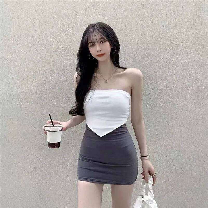 Xpqbb Sexy High Waist Office Mini Women All-match Elastic Hip Wrap Skirt Ladies Elegant Slim Chic Simple Short Skirts Z260314