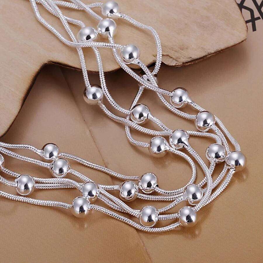 hot sell fashion fine product 925 Sterling Silver Jewelry chain beads Bracelets For cute lady women gifts H234 Z260313