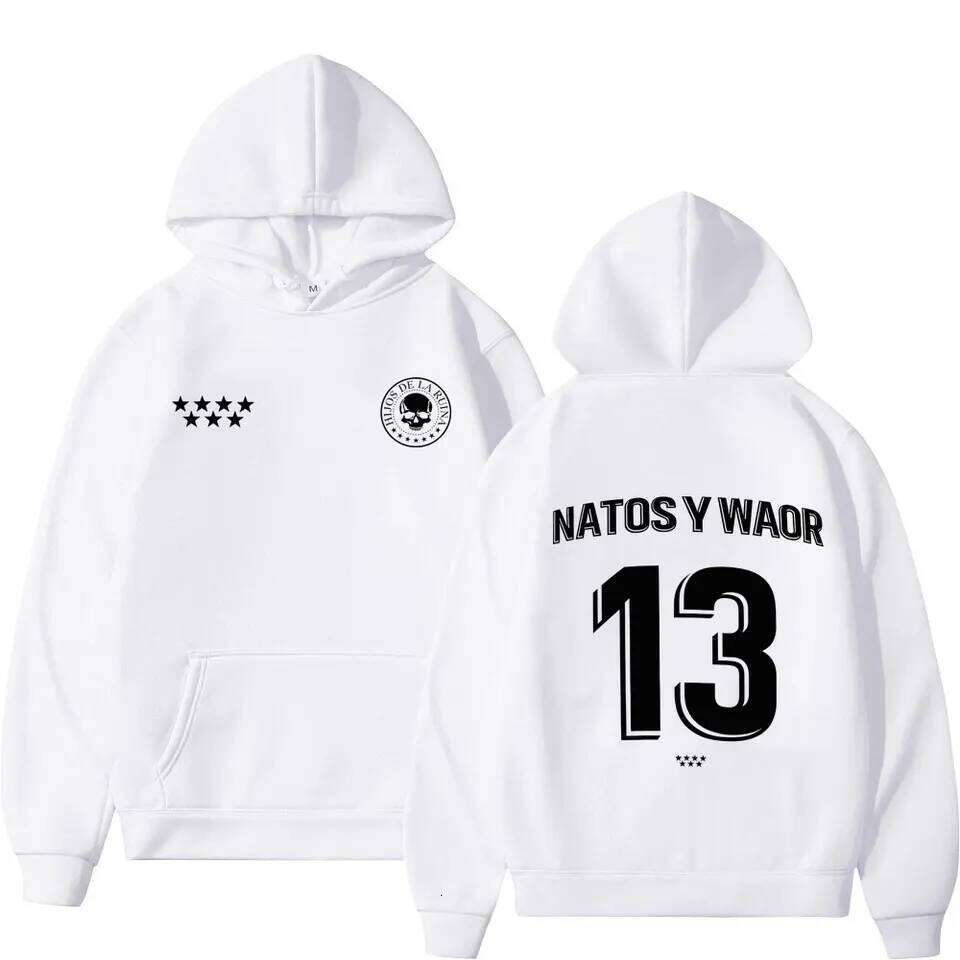 Rapper NATOS WAOR 13 Sweatshirts Men Women Fashion Hip-hop Pullover Autumn Winter Loose Casual Gothic Punk Tracksuit Streetwear Z260314