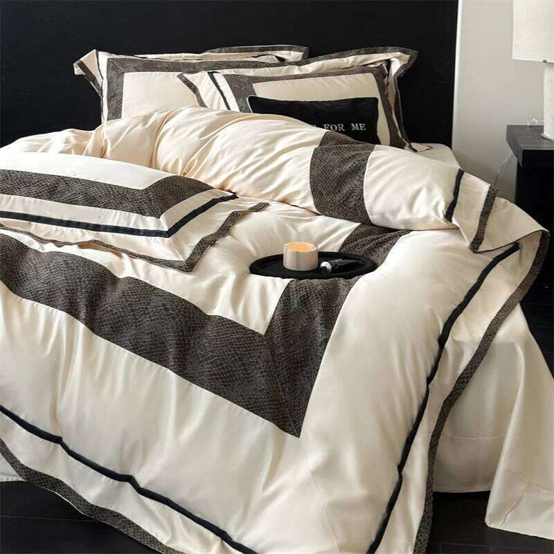 1000TC Egyptian Cotton Queen King Size Hotel Style Bedding Set Duvet Cover Bed Sheet Pillowcases Home Textiles 4Pcs H260312 - view 5