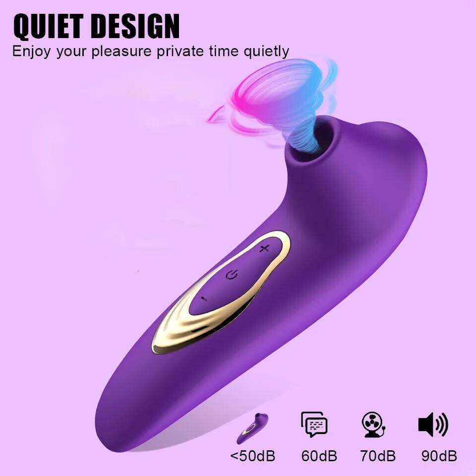 Powerful Suction Cup Sucking Vibrator Clitoral Nipple Oral Vacuum Stimulating Massager for Female Masturbation Sex Toy 26H0313