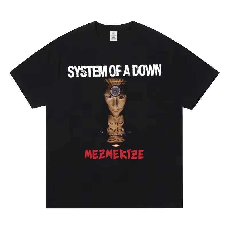 System of A Down Band Short Sleeve T-shirt World Rock Europe American Metal SOAD Fashion Casual Mens and Womens T-shirts Tops D260313