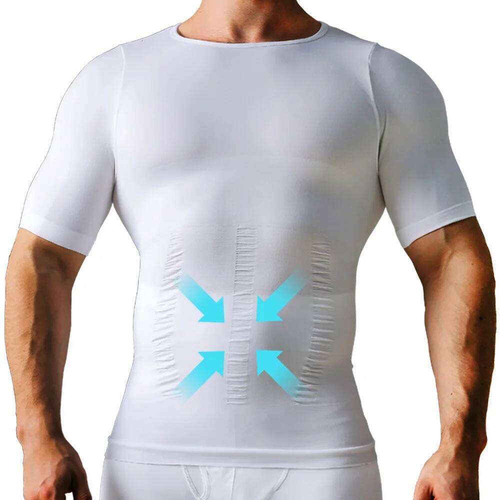 Men's Slimming Shapewear Posture Vest Abdomen Trimmer Compression Body Modeling Fat Burning Chest Tummy Shirts Corset 26Y0313