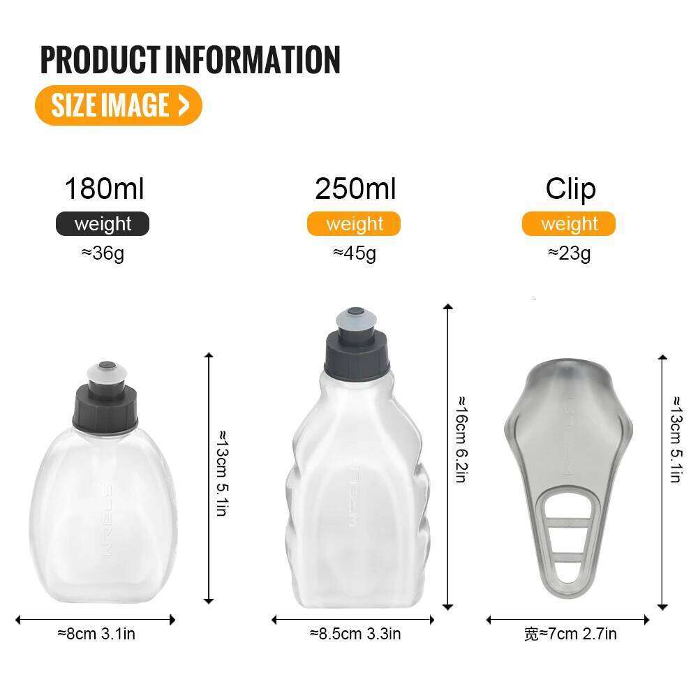 WRELS Handheld Sports BPA-Free Water Bottles the Running Hydration Belt for Marathon Hiking Cycling Z260314