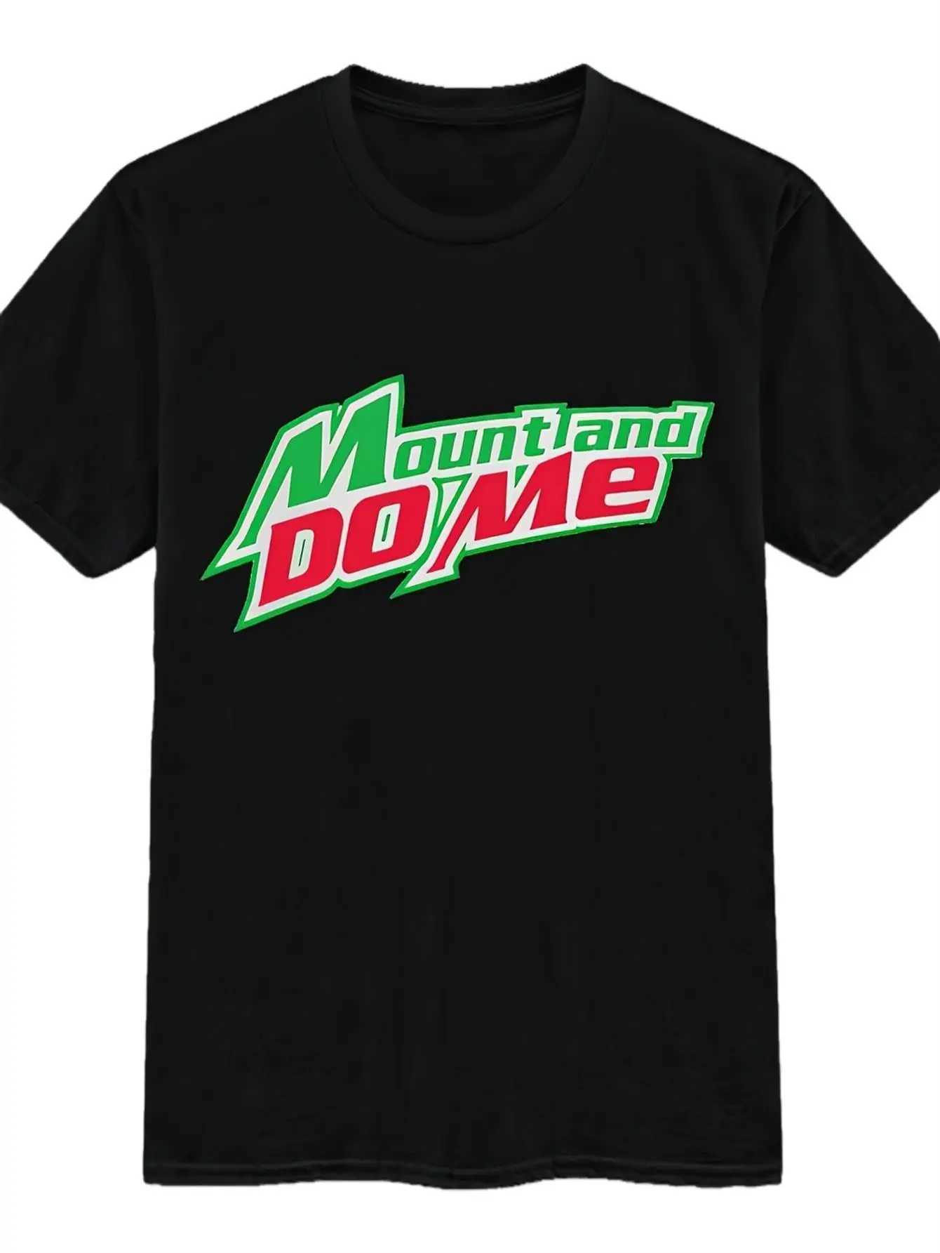 Mens Dew Me Mountain T-Shirt - Black/Green/White Graphic Outdoor Sports Tee D260313