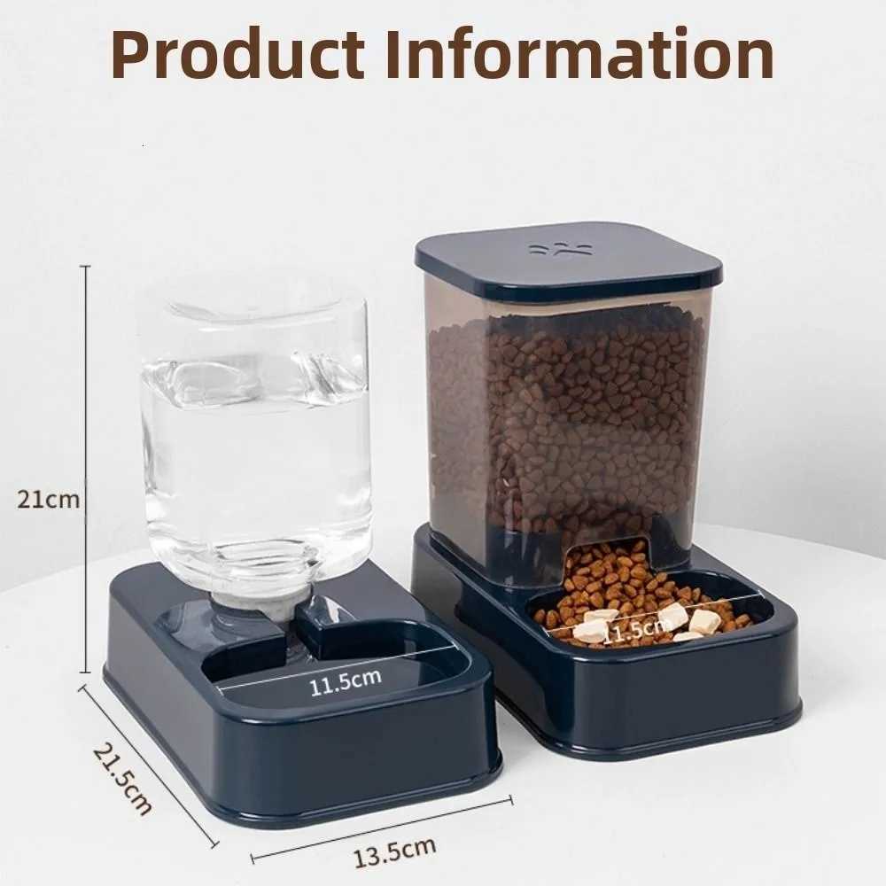 12L/15L Pet Automatic Feeder Plastic Large Capacity Cat Dog Water Dispenser Feeder Set 3 Colors 2 Styles H260313