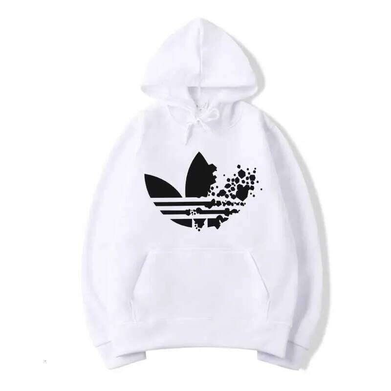 Men's Fashionable Versatile Fleece Sweatshirt, Thin and Warm, Three-dimensional Pocket, Printed Fit Z260314