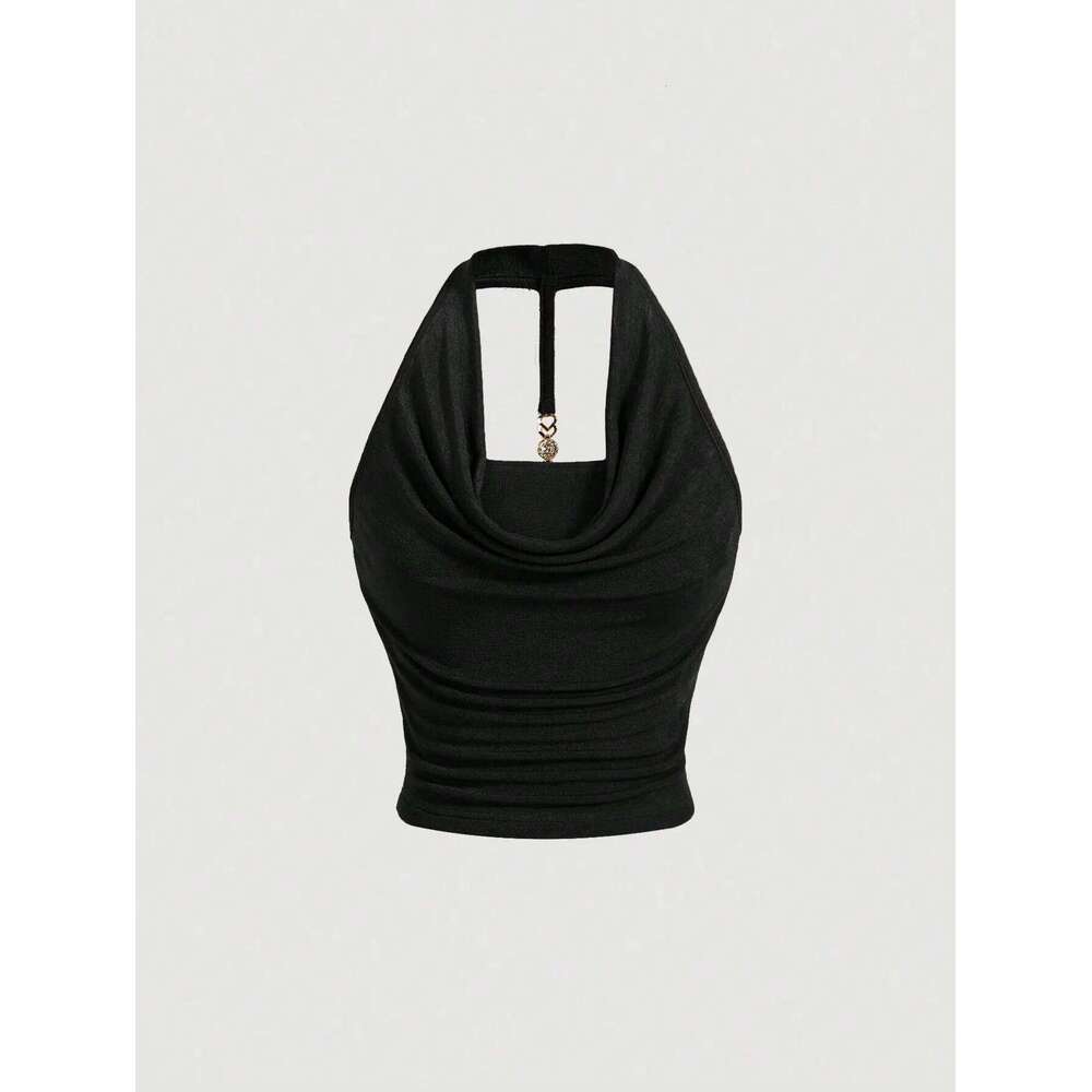 New niche elegant and comfortable halterneck women's vest