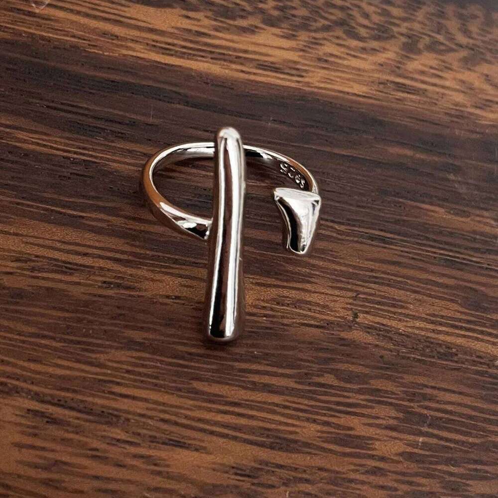 925 Sterling Silver Rings Women Men Fine Jewelry Finger Adjustable Open SImple Strip Ring For Party Birthday Gift H260312