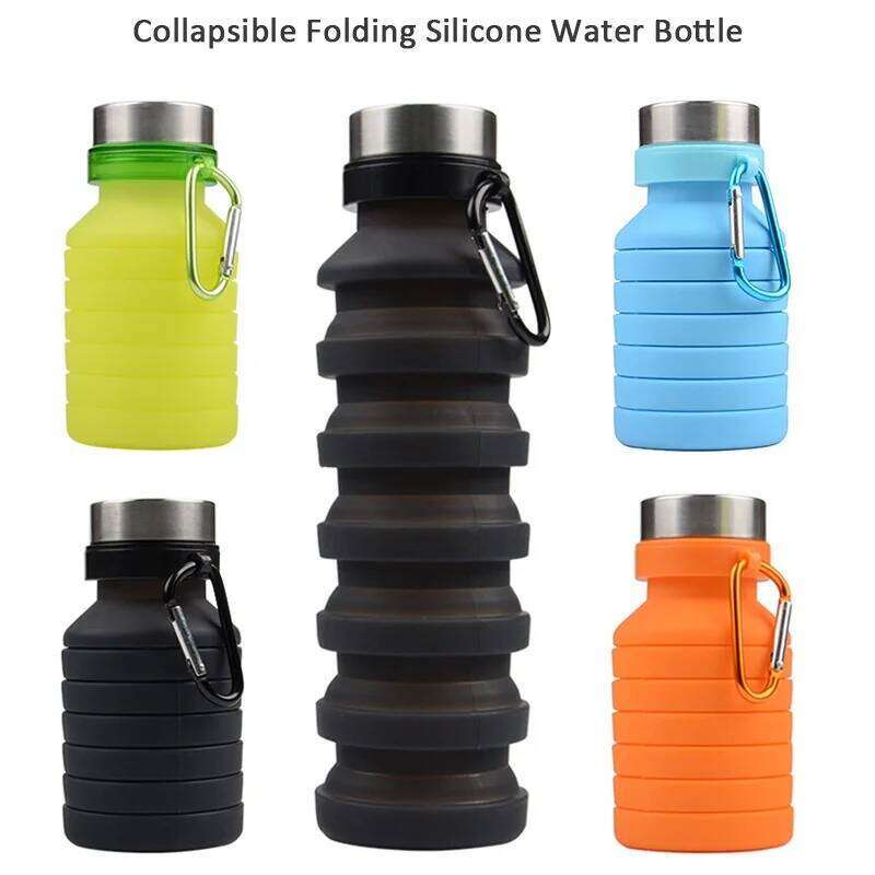 Creative Sports with Carrying Ring Retractable Folding Portable Silicone Outdoor Convenient Water Cup Z260313