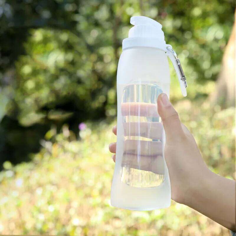 500ml Portable Foldable Cup Student Soft Silicone Outdoor Sports Cycling Water Bottle Z260314