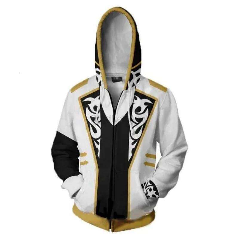 Zip Hoodie Men's and Women's Casual Halloween 3D Printed Hoodies Robot Sweatshirts Games Anime Cosplay Costume Z260315