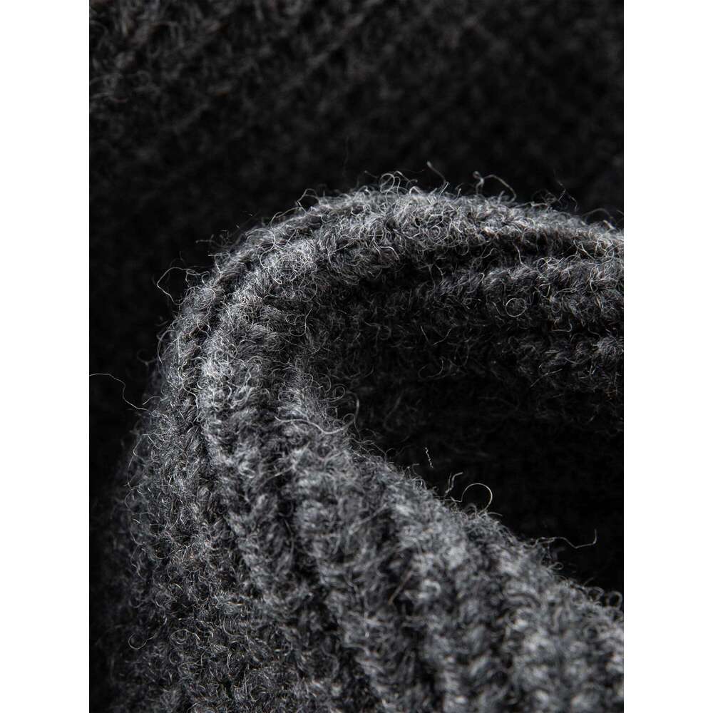 FSLE Autumn Sweater Women Loose Fit Wool Blend Knit Cardigan Fall Winter 2025 New Style Zipper Front Outerwear Top for Casual Z260313