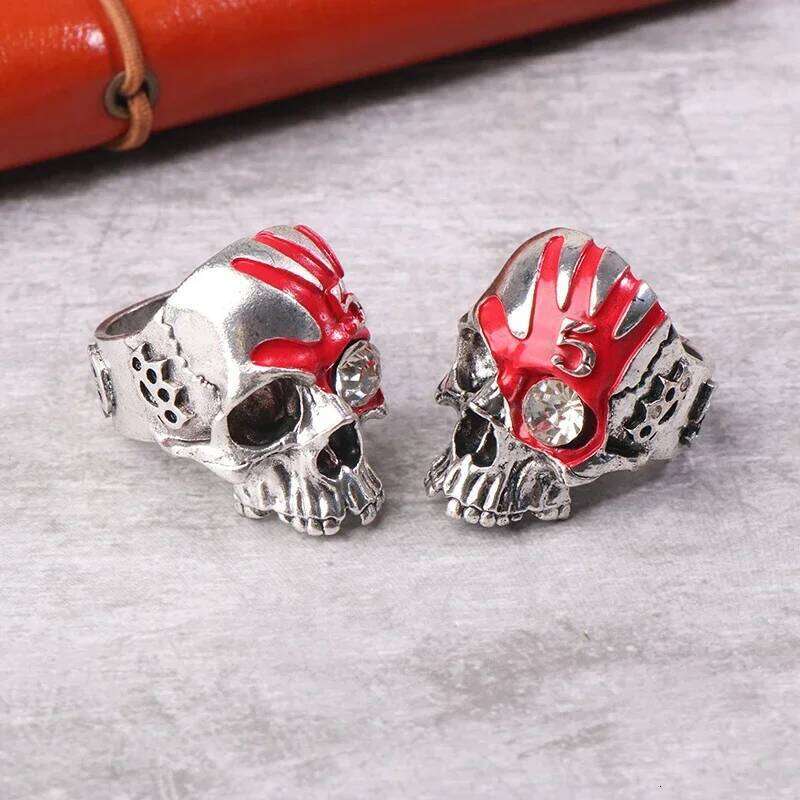 Five Fingers Death Punch Skull Vintage Chunky Gothic Jewelry Dainty Ring For Men H260312