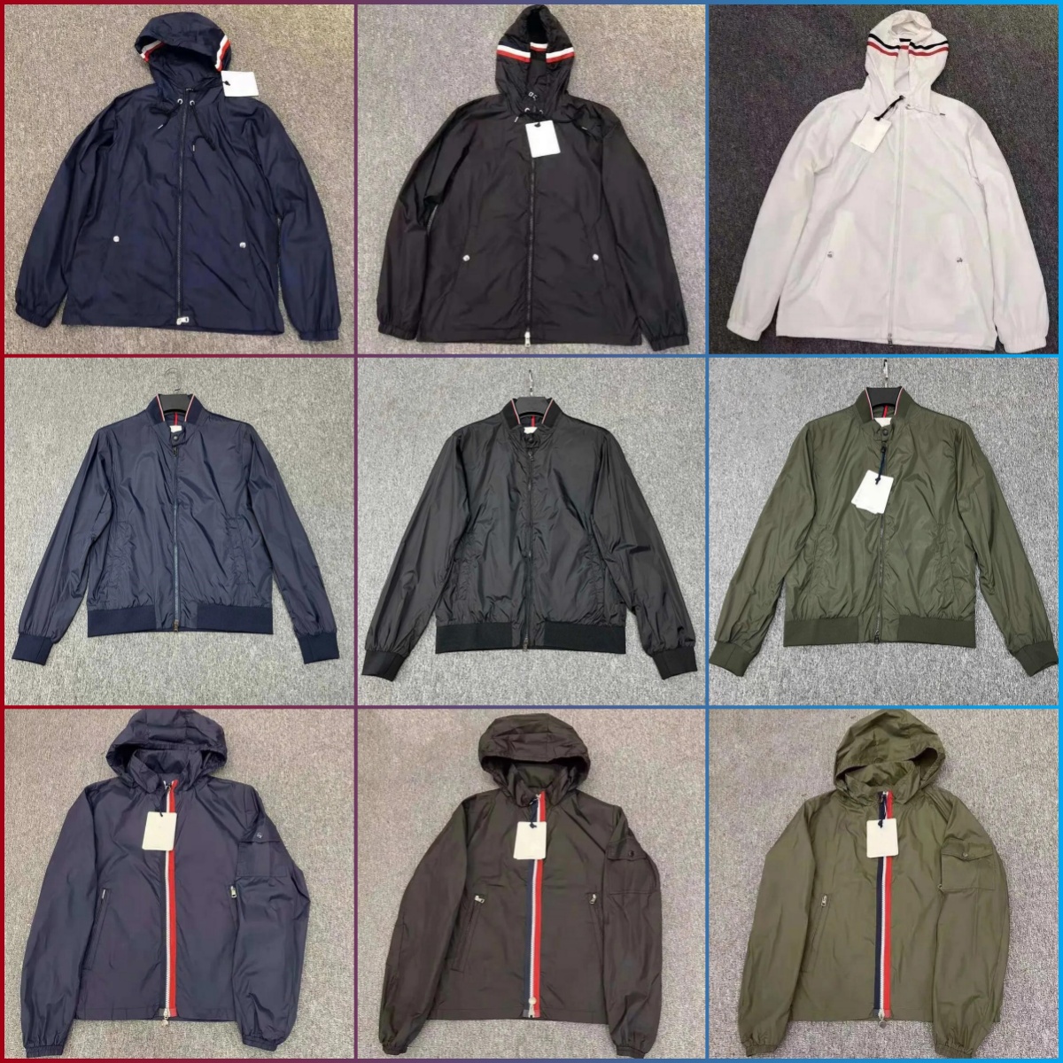 Mens Designer Jacket Spring Autumn Windbreaker Have NFC Scan Jacket Zipper Colorful Fashion Hooded Mens Raincoat Outerwear High Quality Slim Stylist Coat with NFC