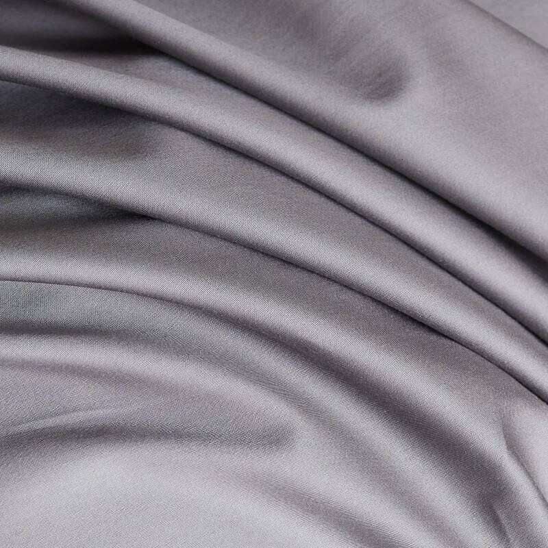 3 Line Embroidery Duvet Cover and 2Pillow Shams Set with Zipper Closure 100%Cotton 600 TC Premium Quality Ultra Soft Bedding set H260312 - view 6