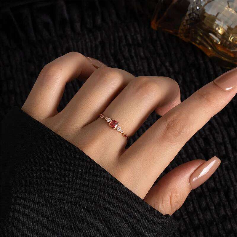 S925 sterling silver 18k Gold Plating cute elegant Inlaid zircon ladies ring light luxury daily wear party banquet Fine Jewelry H260312