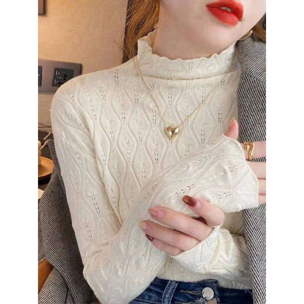 Cashmere Turtleneck Women Sweaters 2025 Autumn Winter Warm Pullover Slim Tops Knitted Sweater Jumper Soft Pull Female Z260313