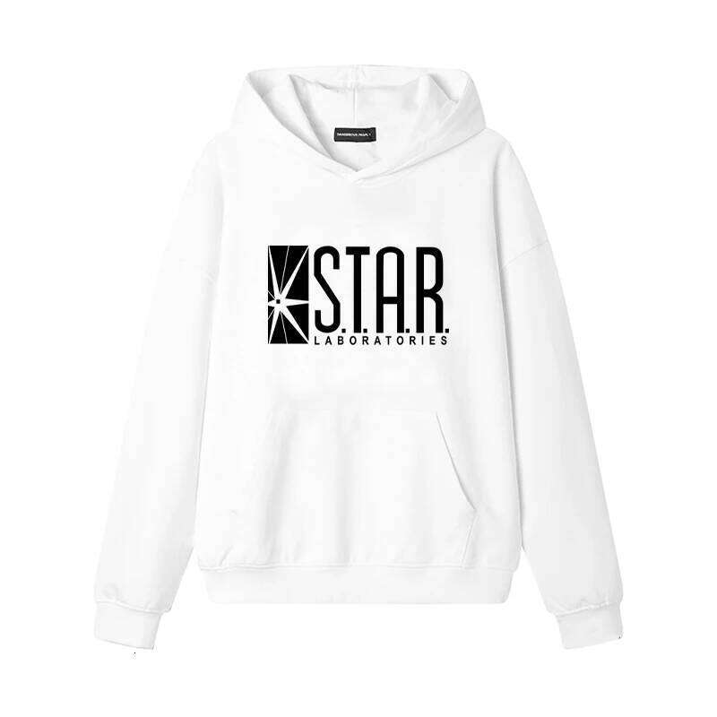 2025 Hot Selling Star Labs Logo Printed Spring Fashion Hip Hop Hoodie Men's and Women's Casual Retro Sportswear Z260315