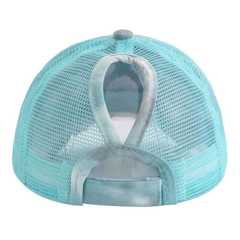 New Women Ponytail Tie Dyeing Design Baseball Cap Female Streetwear Trucker Hats Z260313