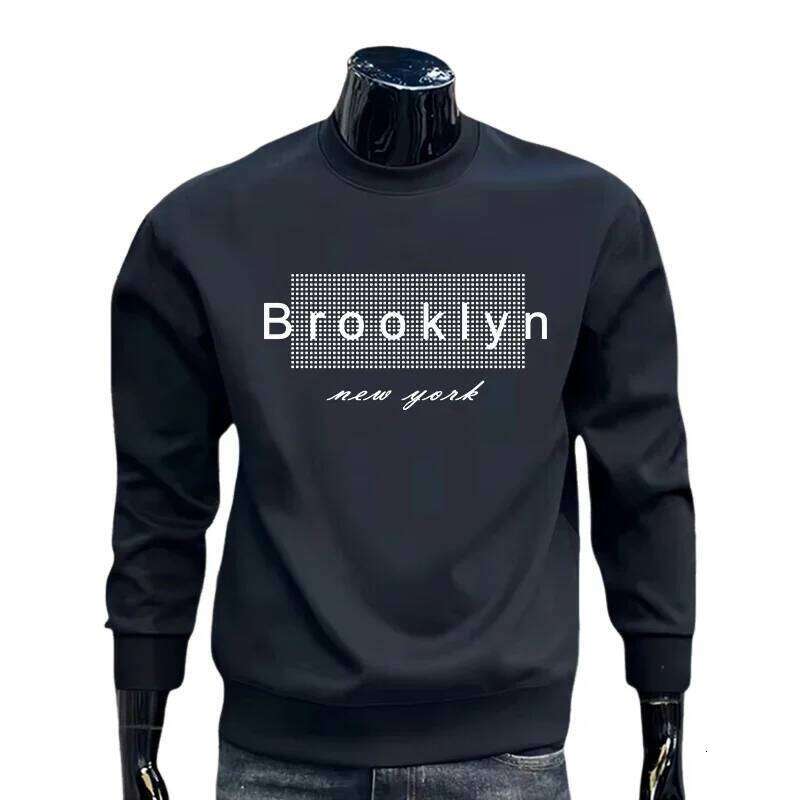 2026 Men's Sweatshirt Urban Causal Fashion O-neck Longsleeve Pullover High Grade Spring Autumn Home Outdoor Comfort Warm Hoodies Z260314