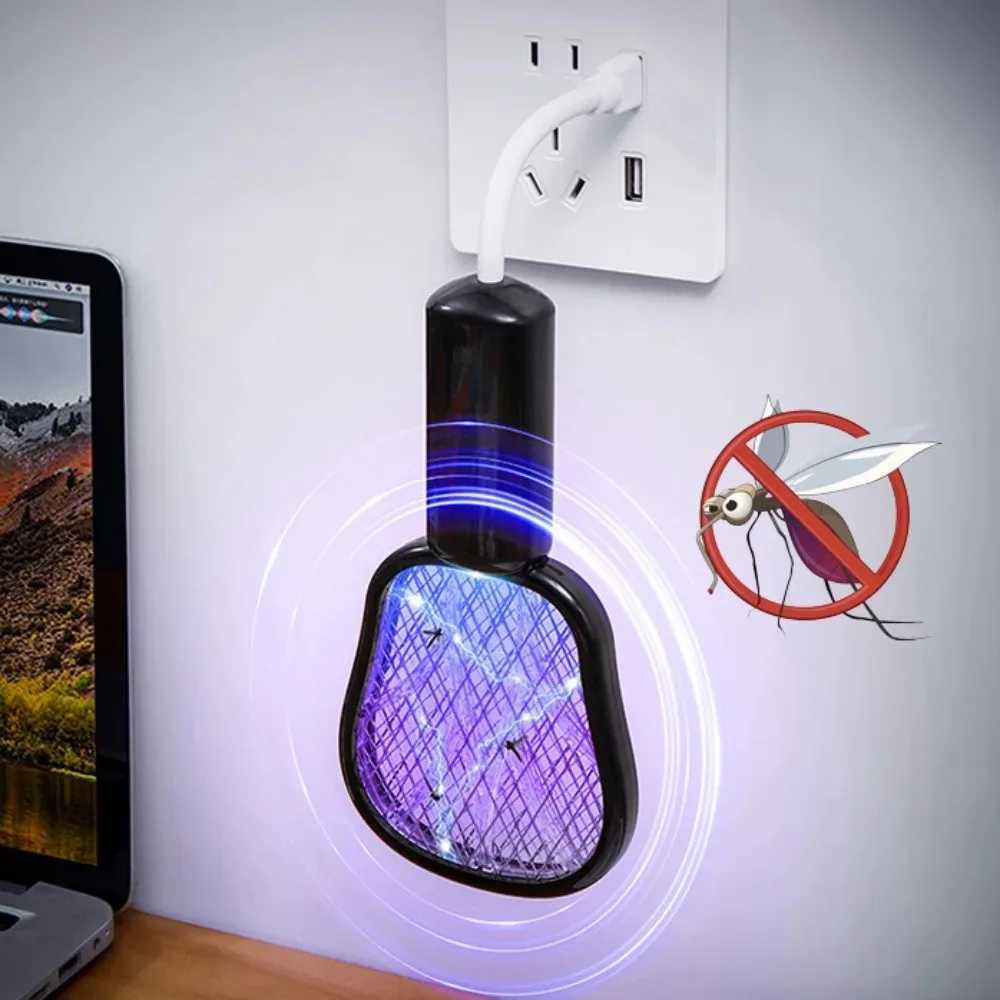 USB Electric Mosquito Swatter Lamp UV Light Indoor Outdoor Bug Insect Trap Silent Operation for Bedroom Office Travel Use H260313