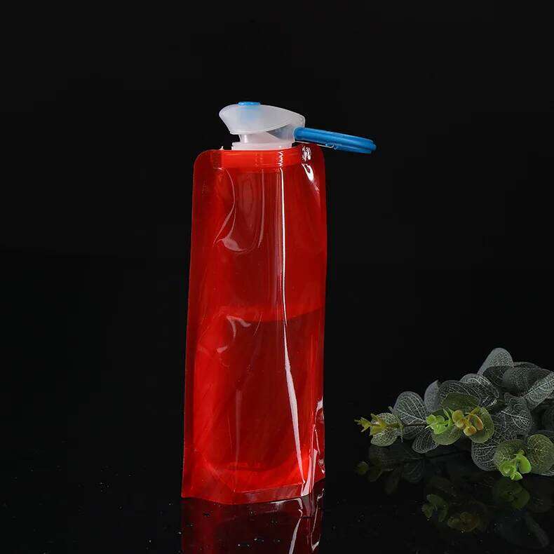 1pc 700ml Portable Ultra Light Folding Soft Water Bag For Outdoor Sports Camping, With Handle & Hanging Hook Camping Stuff Z260314